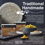 Buy Soulflower Cleansing Sandalwood Soap for radiant & glowing skin, 100% Pure & Natural, Handmade SLS Free, Cold Processed, 150g - Purplle