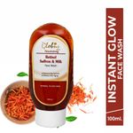 Buy Globus Instant Glow Retinol,Saffron& Milk Face Wash 100 ml - Purplle