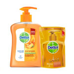 Buy Dettol Reenergize Liquid Hand Wash (200 ml) With Dettol Liquid Hand Wash Gold Classic Clean (185 ml) - Purplle