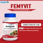 Buy Healthvit Femyvit Women Multivitamin Minerals 60 Tablets - Purplle