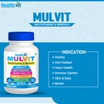 Buy Healthvit Mulvit Multivitamins And Minerals 60 Tablets - Purplle