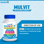 Buy Healthvit Mulvit Multivitamins And Minerals 60 Tablets - Purplle