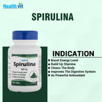 Buy Healthvit Spirulina 500mg 60 Capsules - Purplle