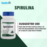 Buy Healthvit Spirulina 500mg 60 Capsules - Purplle