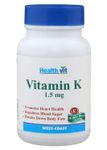 Buy Healthvit Vitamin K 1.5 Mg 60 Capsules - Purplle