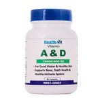 Buy Healthvit Vitamin A & D 10000/400 Iu (60 Capsules) - Purplle