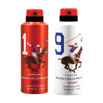 Buy Beverly Hills Polo Club Twin Pack For Men - Red No 1 White No 9 - Purplle
