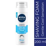 Buy NIVEA MEN Shaving, Sensitive Cooling Shaving Foam, 200ml - Purplle