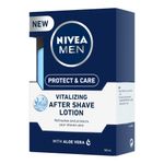 Buy Nivea Men Protect and Care Vitalizing After Shave Lotion with Aloe Vera (100 ml) - Purplle