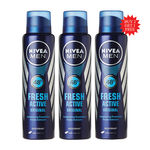 Buy Nivea Men Fresh Active Original Deodorant (150 ml) Buy 2 Get 1 Nivea Men Fresh Active Original Deodorant (150 ml) FREE - Purplle