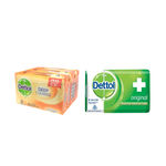 Buy Dettol Deep Cleanse Soap & Original soap (125 g X 3 + 75 g Free) - Purplle