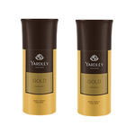 Buy Yardley London Gold Body Spray For Men (150 ml) Pack of 2 - Purplle