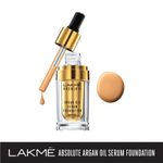 Buy Lakme Absolute Argan Oil Serum Foundation - Ivory Cream 01 (15 ml) - Purplle