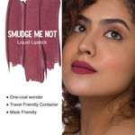 Buy SUGAR Cosmetics Smudge Me Not Liquid Lipsticks for Women | Transferproof & Waterproof | Lasts 12+ Hours | Matte Lipstick | 4.5ml - 15 Blush Rush (Pale Pink) - Purplle