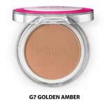 Buy L'Oreal Paris Mat Magique All-In-One Pressed Powder Golden Amber G7 - Purplle