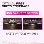 Buy L'Oreal Paris Casting Creme Gloss Hair Color With Glycolic Gloss Complex | Shade 300 - Darkest Brown| 60ml + 40ml + 60g - Purplle