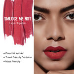 Buy SUGAR Cosmetics Smudge Me Not Mini Matte Liquid Lipstick | Lasts Upto 12 hrs | Transferproof & Waterproof | 4.5 ml - 10 Drop Dead Red - Purplle