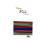 Buy Wyink Accessories Stripes Love Rubberbands Pack Of 6 - Purplle