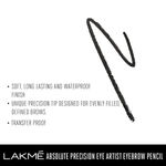 Buy Lakme Absolute Precision Eye Artist Eyebrow Pencil - Natural Black (0.35 g) - Purplle