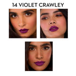 Buy SUGAR Cosmetics Matte As Hell Crayon Lipstick - 14 Violet Crawley (Smokey Violet) With Free Sharpener - Purplle