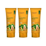 Buy Vaadi Herbals Value Pack Of 3 Sunscreen Cream Spf-25 With Extracts Of Kiwi & Avocado (110 g * 3) - Purplle