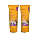 Buy Vaadi Herbals Value Pack Of 2 Sunscreen Lotion Spf-30 With Lilac Extract (110 ml * 2) - Purplle