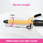 Buy Vega Ease Curl Hair Curling Iron VHCH-01 - Purplle