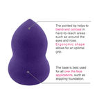 Buy Stay Quirky Blender, Make Up Perfector Sponge, Blend Her, Pear Shape - Purple - Purplle