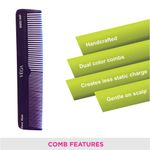 Buy Vega Spectra Dual Color -Graduated Dressing Hair Comb,Handmade (India's No.1* Hair Comb Brand)For Men and Women, (HMSC-04D) - Purplle