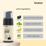 Buy Inatur Charcoal Facial Foam (100 ml) - Purplle