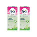 Buy Veet Full Body Waxing Kit Dry Skin Pack of 2 - Purplle