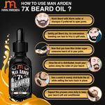 Buy Man Arden 7X Beard Oil (30 ml) (Musk) - 7 Premium Oils Supports Beard Growth & Nourishment - Purplle