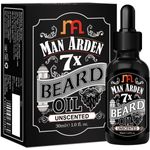 Buy Man Arden 7X Beard Oil 30ml (Unscented) - 7 Premium Oils Blend For Beard Growth & Nourishment - Purplle