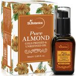 Buy St.Botanica Pure Almond Cold Pressed & Unrefined Oil (50 ml) - Purplle