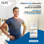 Buy INLIFE  Vitamin D3 Cholecalciferol Supplement for Men Women 5000 IU - 60 Liquid Filled Capsules - Purplle