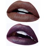 Buy Makeup Mania Moist. Matte Lipstick, Satin Soft, Vibrant Combo of Two (3.8 g) Eggplant Purple, Brown (Shade 22-23) - Purplle