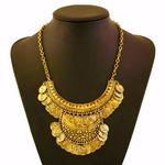 Buy Joker & Witch Ethnic Gold Coin Necklace - Purplle