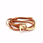 Buy Joker & Witch Brown Anchor Wrap Bracelet - Purplle