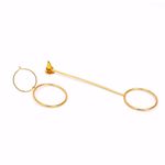 Buy Joker & Witch Gold Assymetric Earrings - Purplle