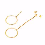 Buy Joker & Witch Gold Assymetric Earrings - Purplle