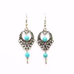 Buy Joker & Witch Turquoise Bead Drop Earrings - Purplle