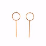 Buy Joker & Witch Gold Minimal Loop Earrings - Purplle