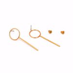 Buy Joker & Witch Gold Minimal Loop Earrings - Purplle