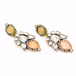 Buy Joker & Witch Beige Sparkling Stone Earrings - Purplle