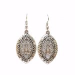 Buy Joker & Witch Intricate Oval Filigree Earrings - Purplle