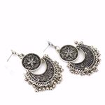 Buy Joker & Witch Ethnic Silver Ghungroo Earrings - Purplle