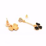 Buy Joker & Witch Assymetric Flower Earrings - Purplle