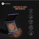 Buy SUGAR Cosmetics - Contour De Force - Mini Bronzer - 01 Taupe Topper (Brown-Gray Matte Bronzer) - Lightweight, Contour Bronzer with Matte Finish - Purplle