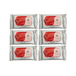 Buy Ginni Clea Cleansing & Makeup Remover Wipes (Rose) (Pack Of 6) (10 Wipes Per Pack) - Purplle