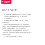 Buy Under Arm Sweat Pads by SIRONA (12 Pads - 1 Pack) - Purplle